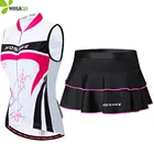 WOSAWE летний женский комплект одежды для велоспорта базовый слой жилет без рукавов Джерси с мягкой юбкой Шорты Горный велосипед Горный костюм велосипедный комплект