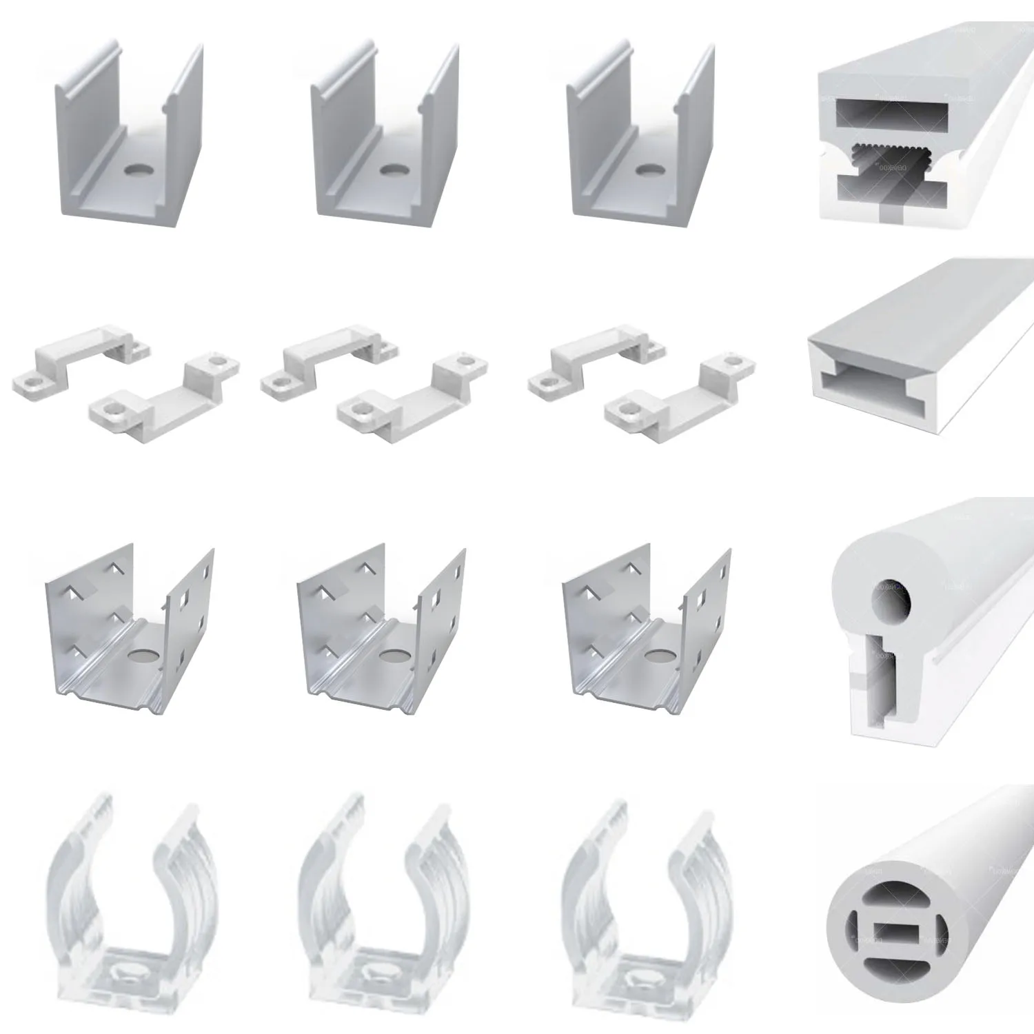 

Фиксирующий клип для неоновой ленты