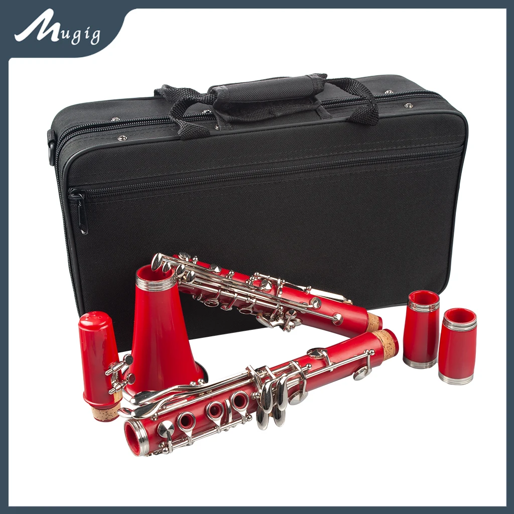 Enlarge Superior Bb Clarinet Professional Woodwind Musical Instruments For All Levels Shoulder Carrying Case Reeds Swab Cork Grease SET