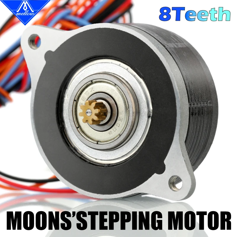 

Mellow 8-Tooth T8 MOONS NEMA14 36mm Motor High Temperature High Performance For Sherpa Mini Extruder /Libra Mini Extruder