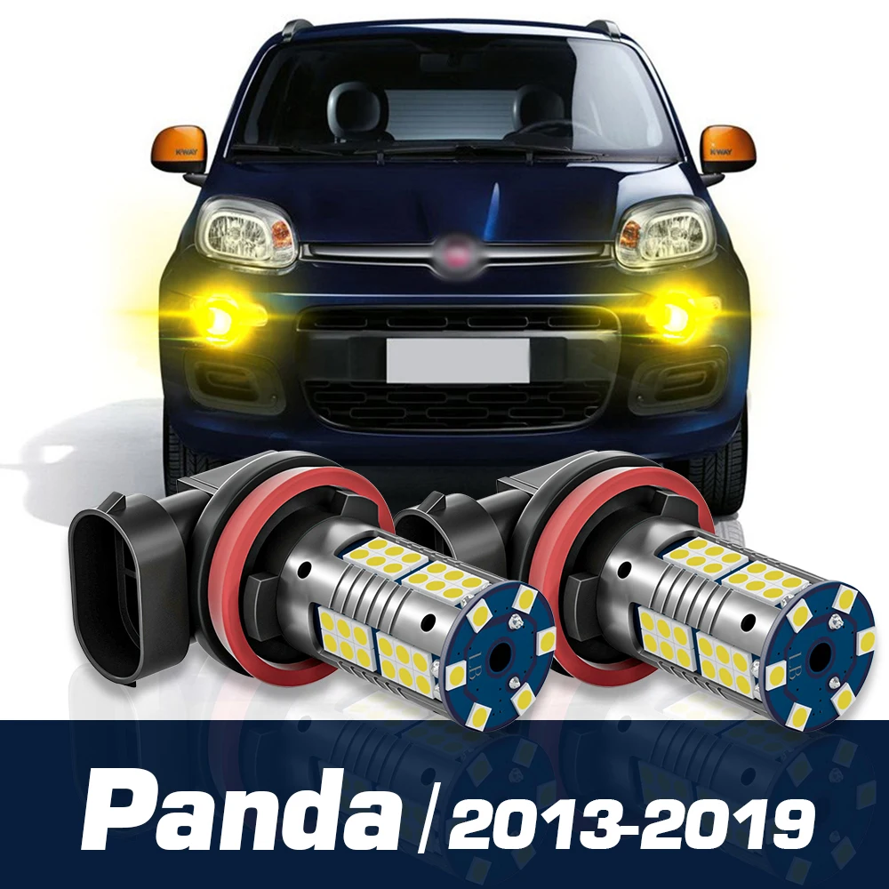 

2pcs LED Fog Light Canbus Accessories For Fiat Panda 2013 2014 2015 2016 2017 2018 2019