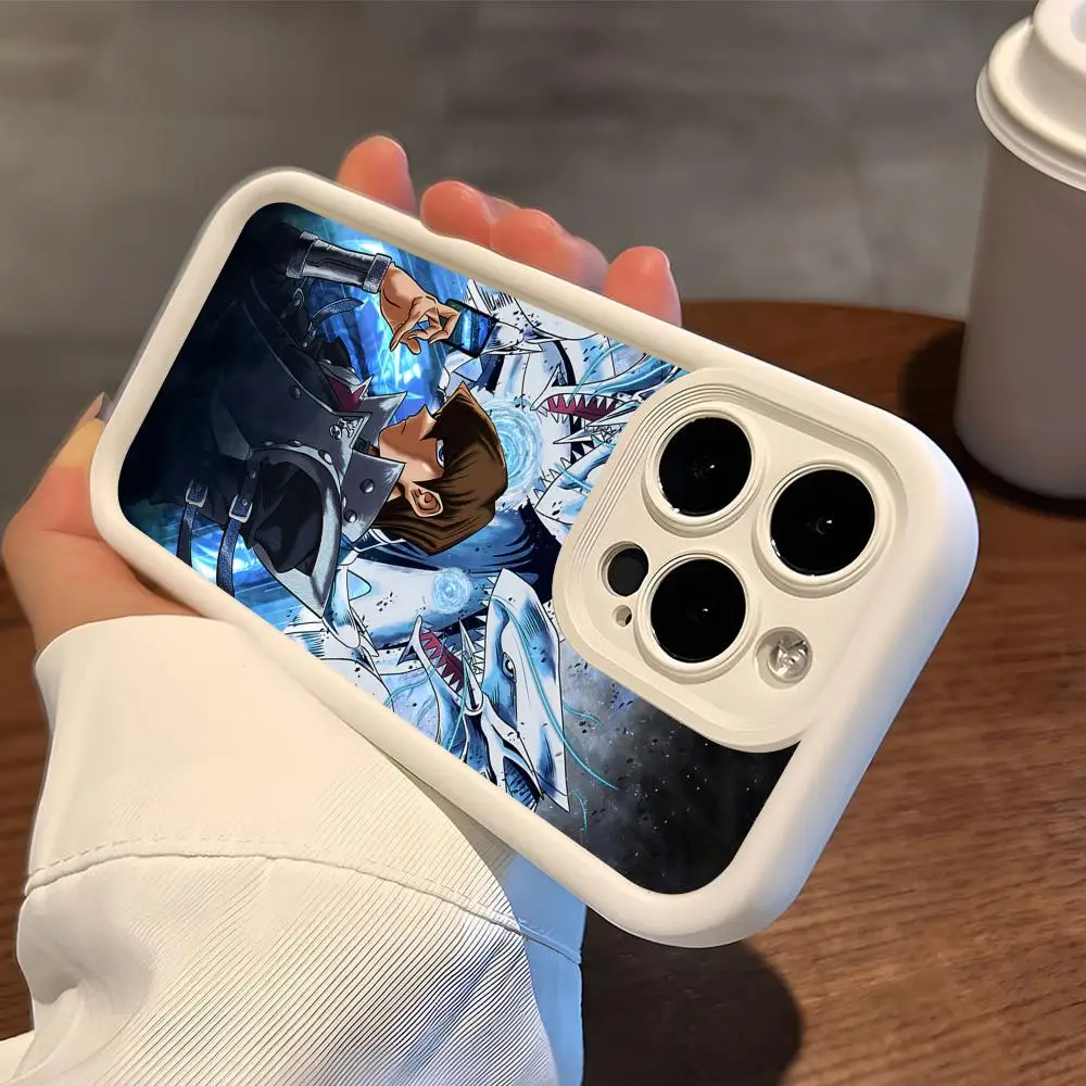 Фото Чехол для телефона Yugioh Seto Kaiba для iPhone 17 16 15 14 13 12 11 Air Pro Max Plus, белый, мягкий, из ТПУ, противоударный №5