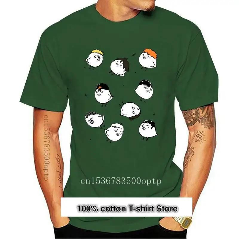 

Новая японская аниме рубашка Haikyu, Забавные футболки karasuno crows для мужчин и женщин, повседневная Милая футболка, топ в стиле хип-хоп, мужские фу...