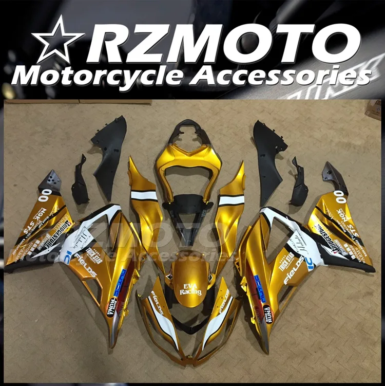 

New ABS Fairings Kit Fit for Kawasaki Ninja ZX-6R 636 599 2013 2014 2015 2016 2017 2018 13 14 15 16 17 18 Golden Bright