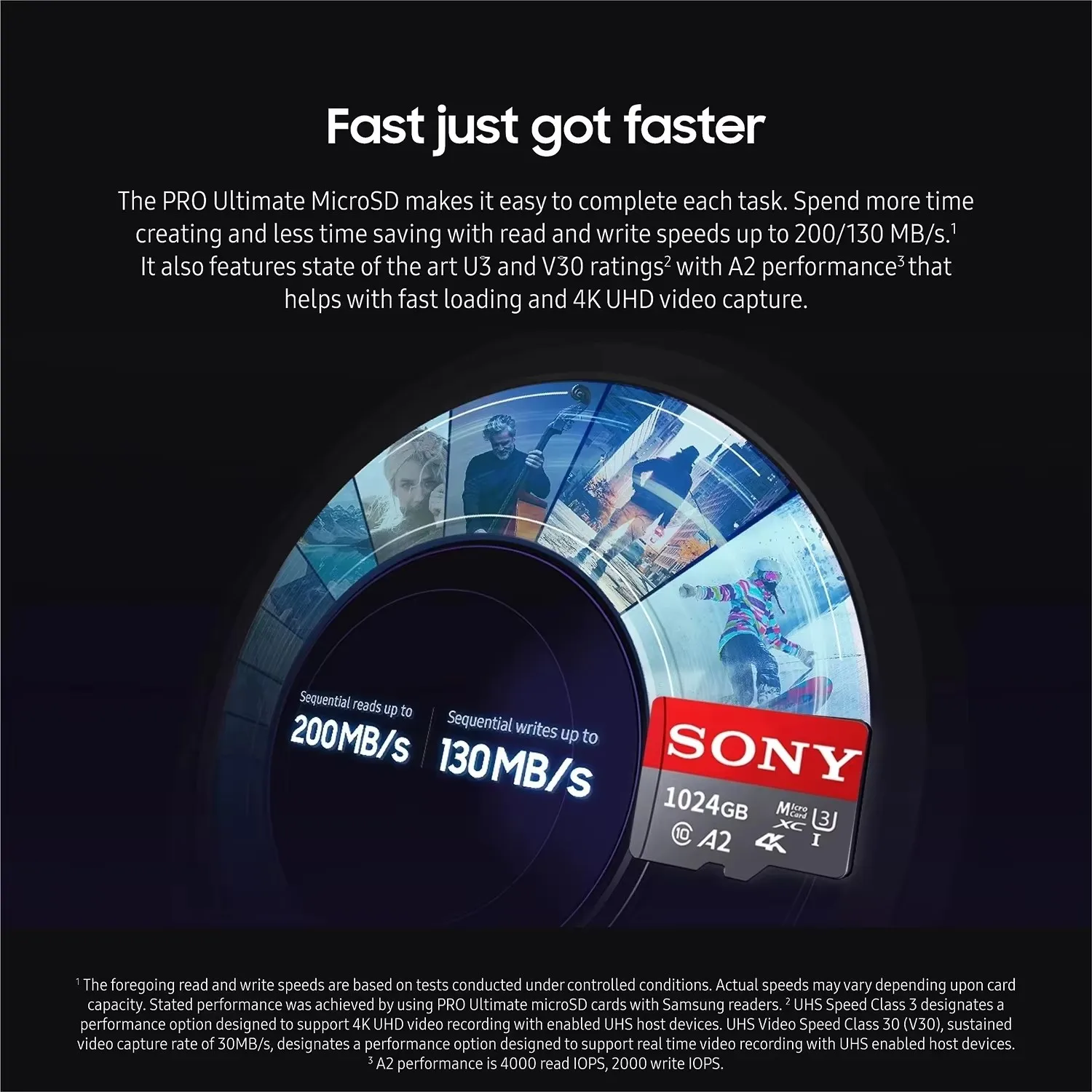 Карта памяти Sony TF SD 1T 512 ГБ 256 ГБ 128 ГБ 64 ГБ Class 10 UHS-1 MicroSD для видеонаблюдения, колонок, телефонов (art.: 3920db5052df9) - 3920db5052df9