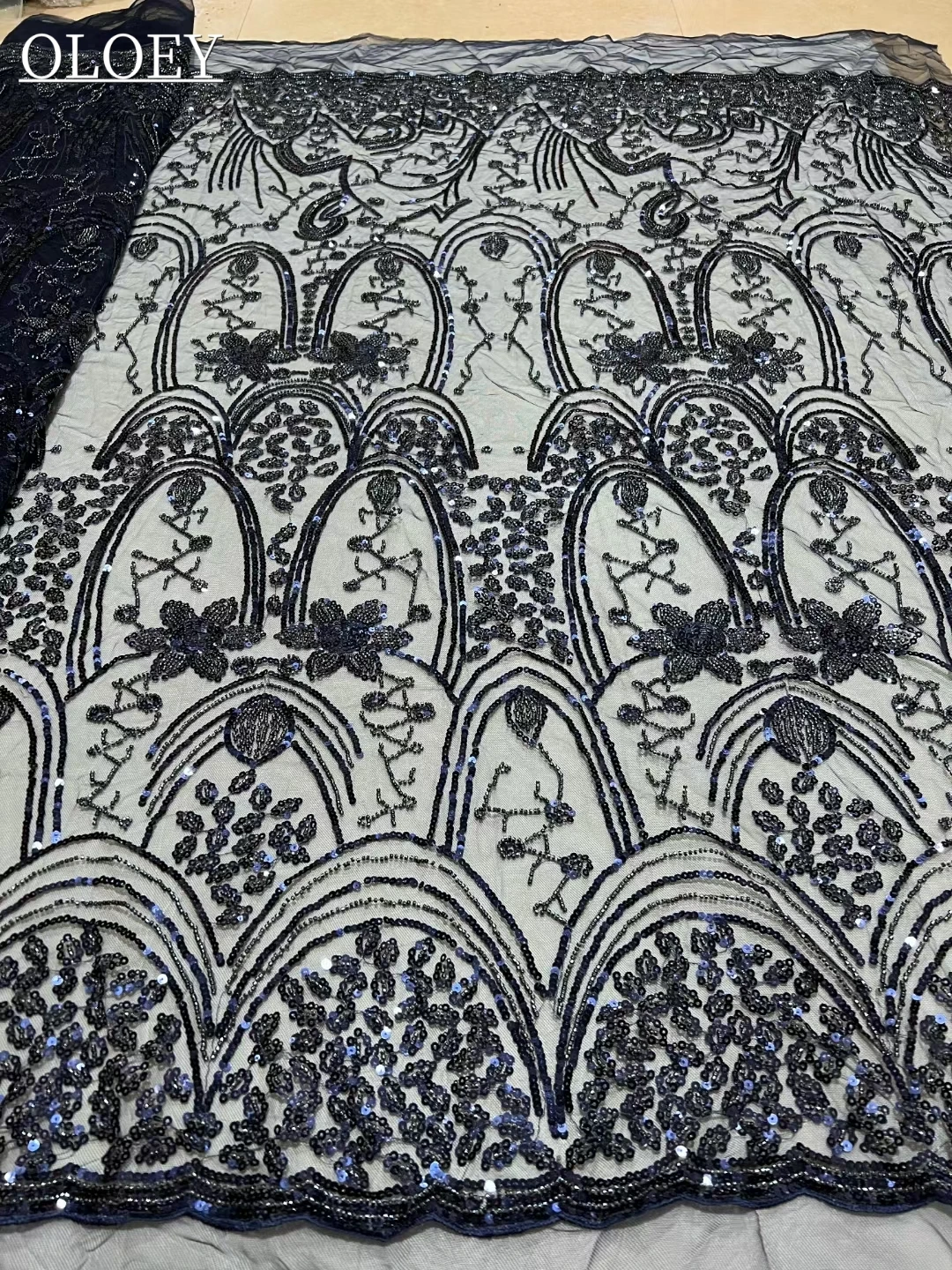 

Роскошная французская вышивка, кружевная ткань для жениха, африканская нигерийская ткань с блестками для свадебного платья JJ9886