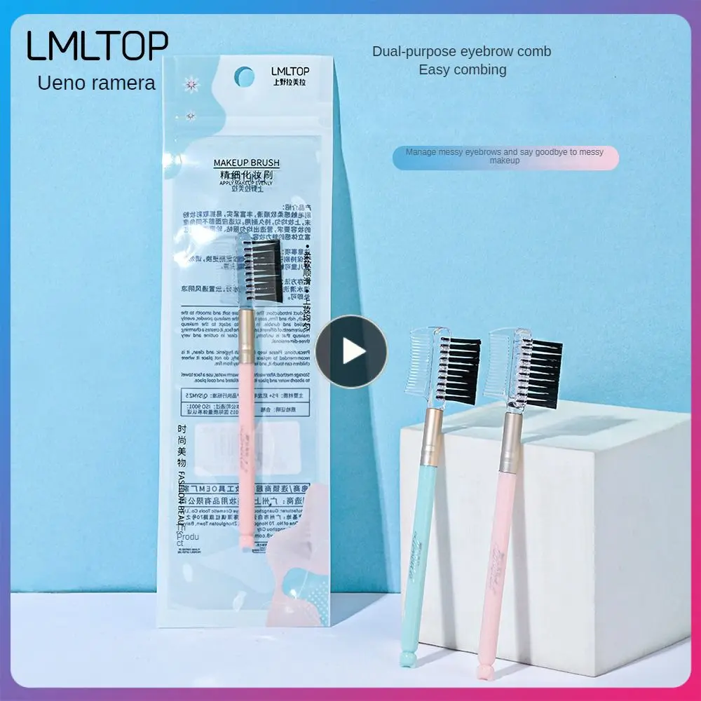 

Eyelash Comb Beauty Tool Plastic Makeup Brush Durable Eyebrow Brush Eyelash Brush Makeup Tool Eyebrow Comb 2 In 1 Portable