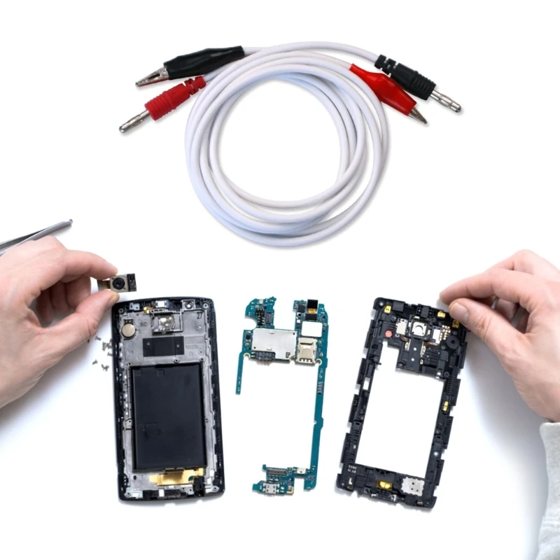 

Power Supply Output Cable Connecting Lines 10A Banana Plug- Clip For MobilePhone Repair