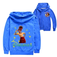 2022 new disney encanto childrens clothing boys and girls cartoon printing spring and autumn cardigan zipper jacket 2 14y