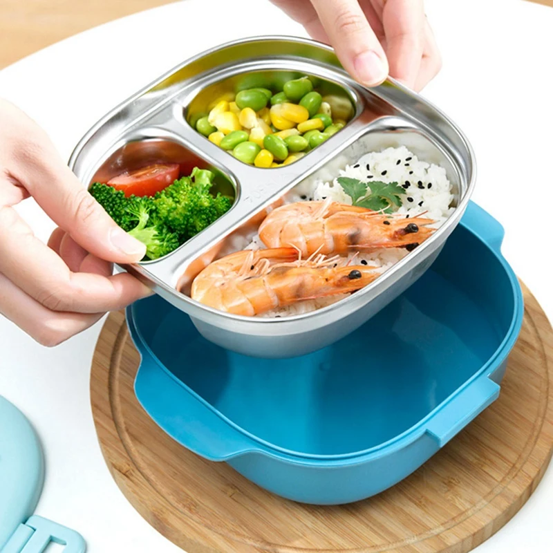 Нагревательный ланч-бокс из нержавеющей стали контейнеры для хранения здоровой