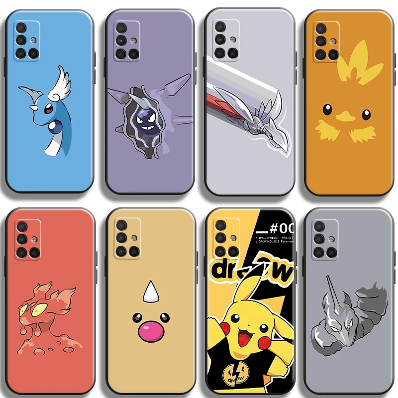 

Pokémon Bandai Anime Phone Cases For Samsung A51 5G A31 A72 A21S A52 A71 A42 5G A20 A21 A22 4G A22 5G A20 A32 5G Smartphone TPU