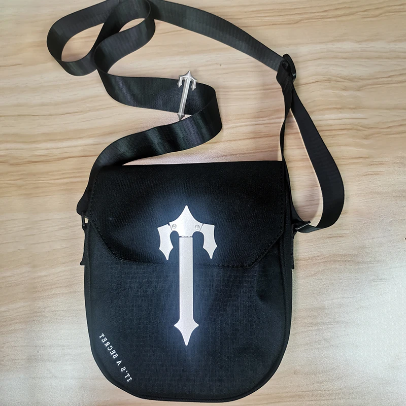 

2023 New High Street Trapstar Cobra T Bag - Black/Silver Top Quality Crossbody Portable Shoulder Wallet with Complete Labels