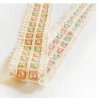 4 6cm ethnic style beige hollow lace for clothing wedding dress collar diy sofa towel lace trim accessories