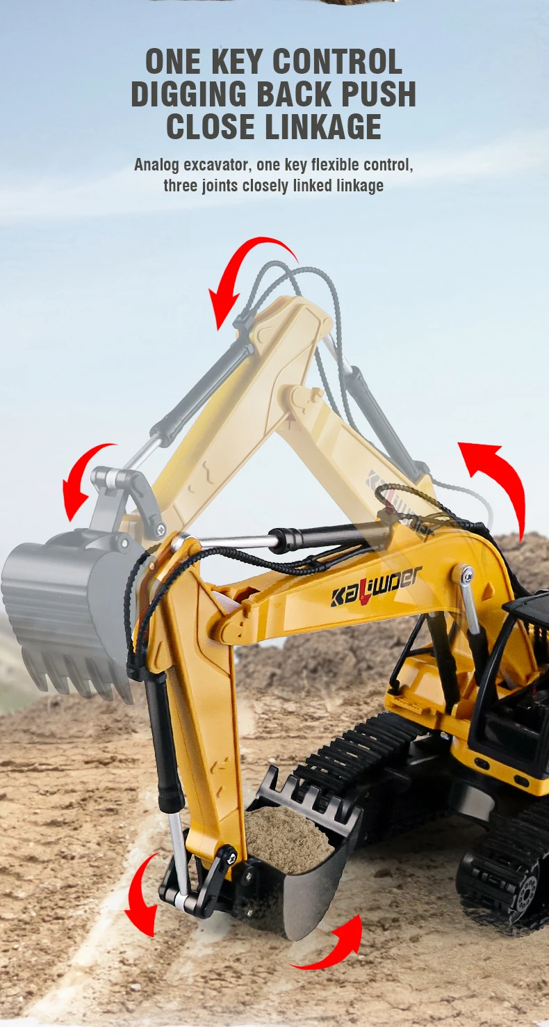 Радиоуправляемый экскаватор