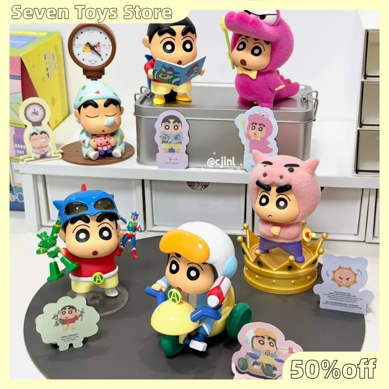 Фото Коллекционная фигурка Toptoy Crayon Shin Chan из серии Dynamic Toy City в слепой коробке, настольное украшение, совместный выпуск, подарки на день рождения №1