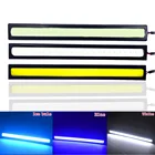 DRL 17 см 12 ряда синие, зеленые, белые Автомобильные противотуманные фары COB, двойные дневные ходовые огни, автомобильные водонепроницаемые обновленные Сверхъяркие светодиоды