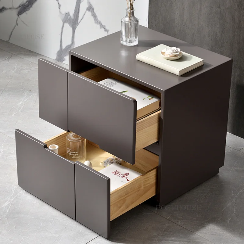 

Storage Nordic Nightstands Dresser Minimalist Side Cabinet Light Luxury Bedside Tables Shelf Muebles Bedroom Furniture AA50BT