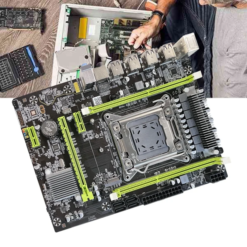 Обновление материнской платы X79 Pro + E5 2630 V2 ЦП SATA кабель переключатель перегородка