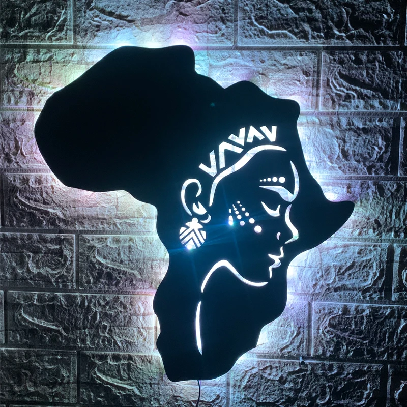 Настенный светильник ZK50 USBcreative в виде Индийской Девушки светящийся декоративный