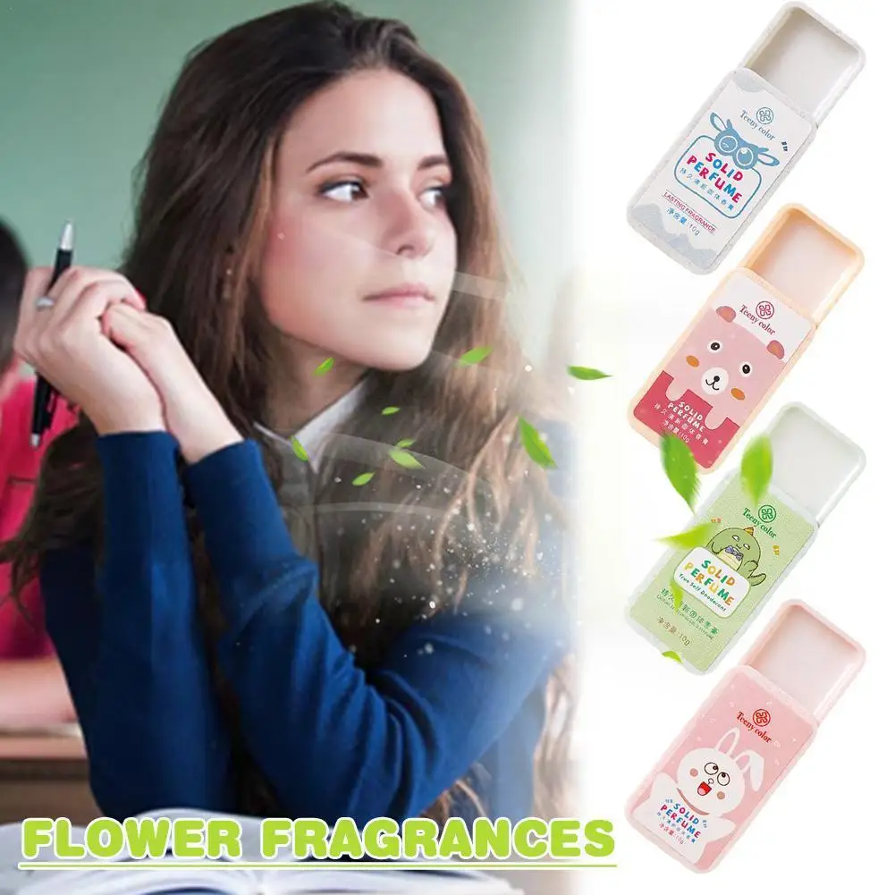 

Portable Solid Balm Perfume Fragrance Long-lasting Mild Fragrance Light Scented Body Milk Perfume Student Body Cream Flower N1O7