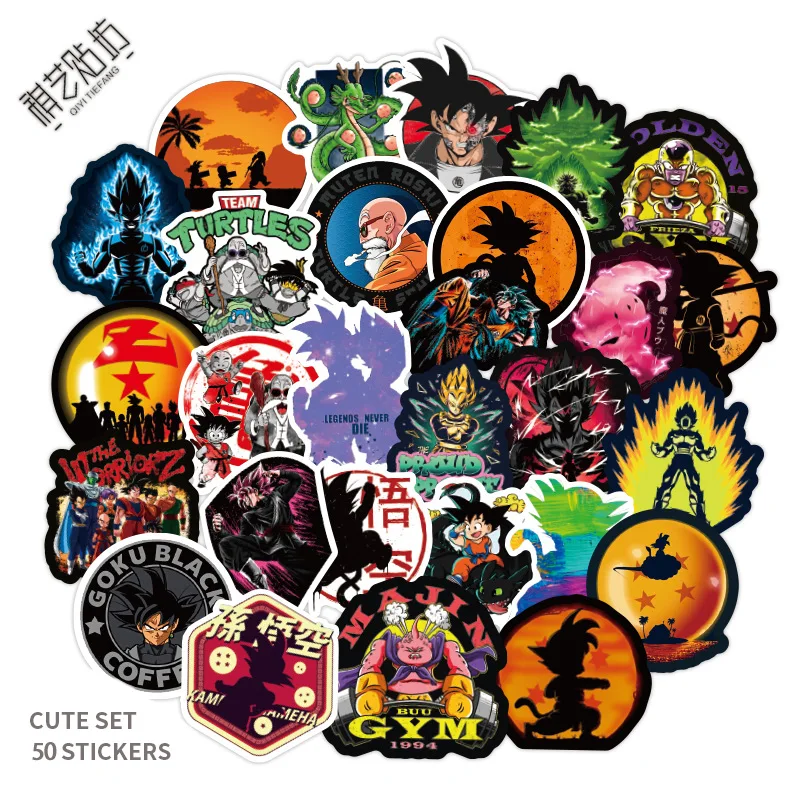 

50 шт. водонепроницаемый японский аниме дракон