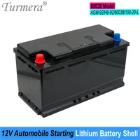 turmera 12v automobile starting lithium batteries shell car battery box use in 60038 series agm 92 h8 92 100 20 replace leadacid