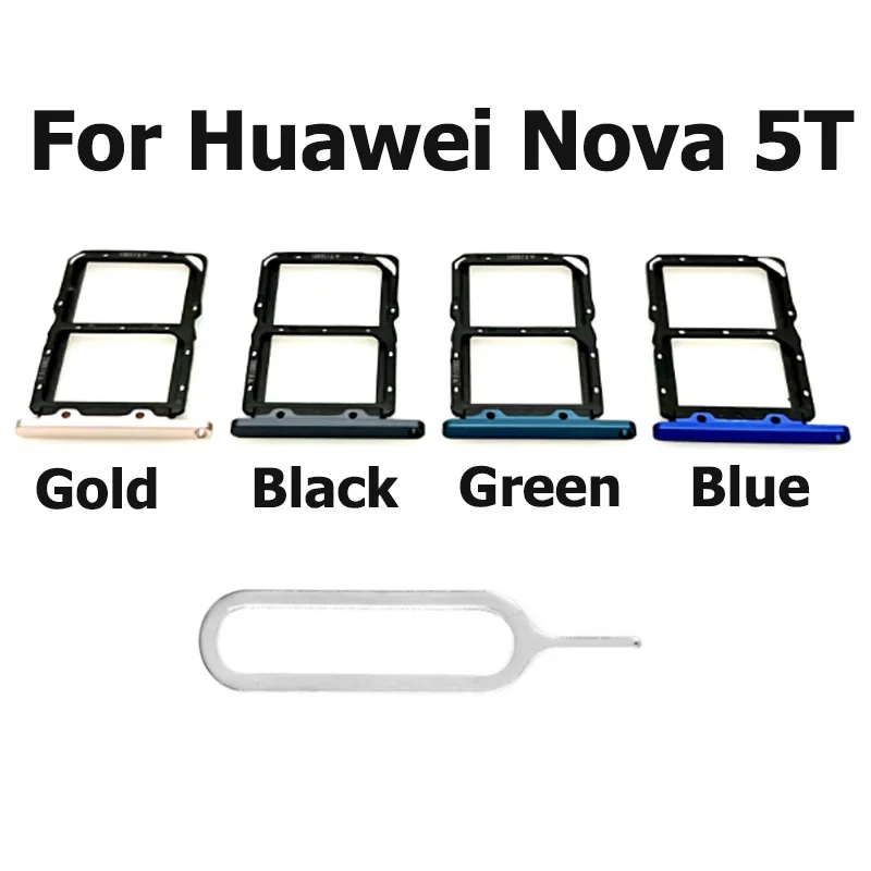 SD Card Holder For Huawei Nova 5T Sim Card Tray Slot Holder Connector Container Repair Parts