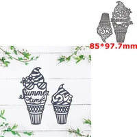 yummy ice cream cone metal cutting dies diy scrapbooking crafting knife mould blade punch stencils mold 2022 hot sale