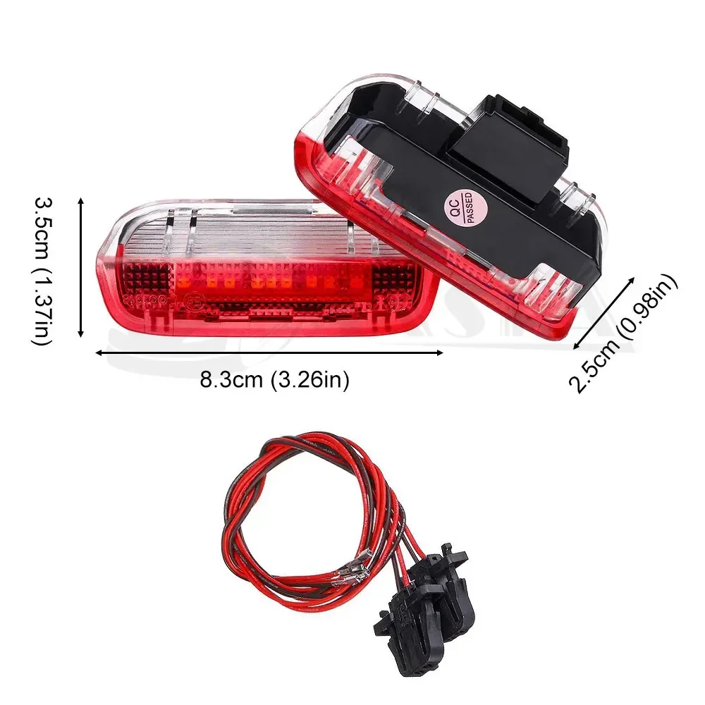 

2 шт. автомобильный светодиодный предупредительный световой сигнал двери, проектор приветствия для Golf 6 7 Jetta MK5 MK6 Passat B6 B7 CC TIGUAN Scirocco, автомобильная лампа, проектор