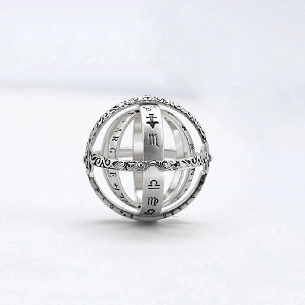 Astronomical Sphere Ball Ring Cosmic Rings Trendy Vintage Lovers Couples Jewelry