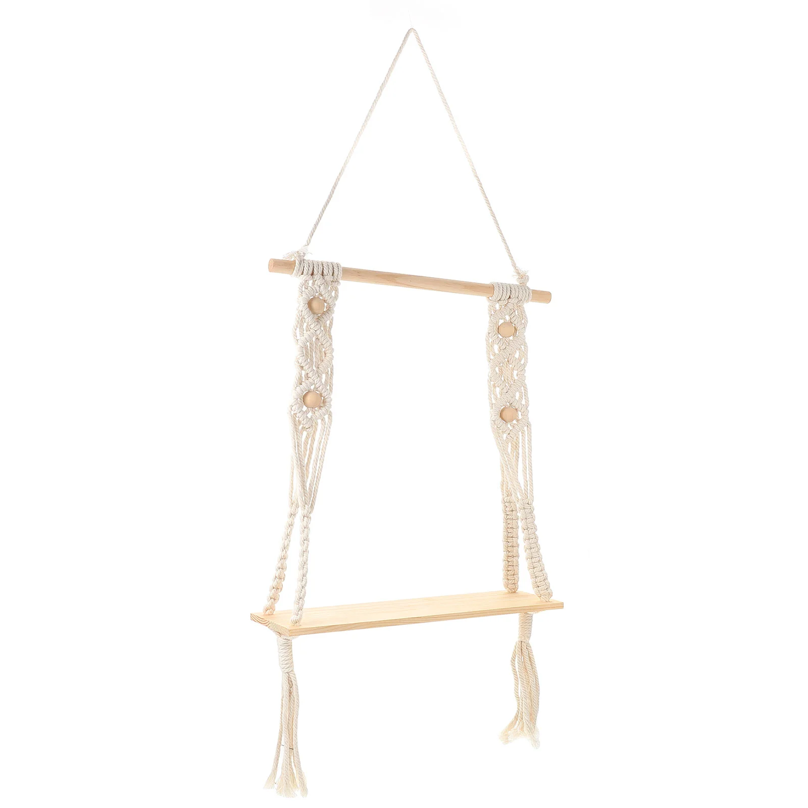 

1pc Hanging Shelf Beautiful Wall Storage Rack Tapestry Shelf For Flowerpot Wall Rack