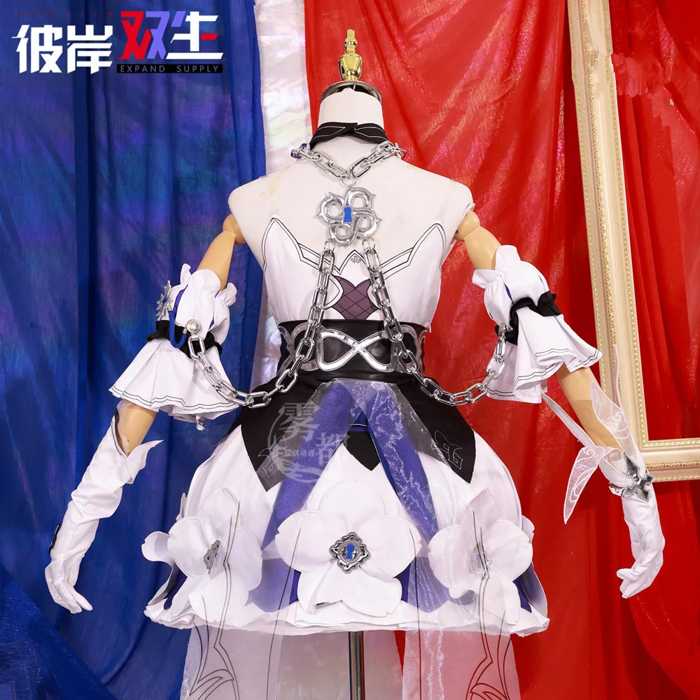 Seele Vollerei Косплей Платье Костюм Игра Honkai Impact 3rd Аниме Черный Белый Близнецы Одежда