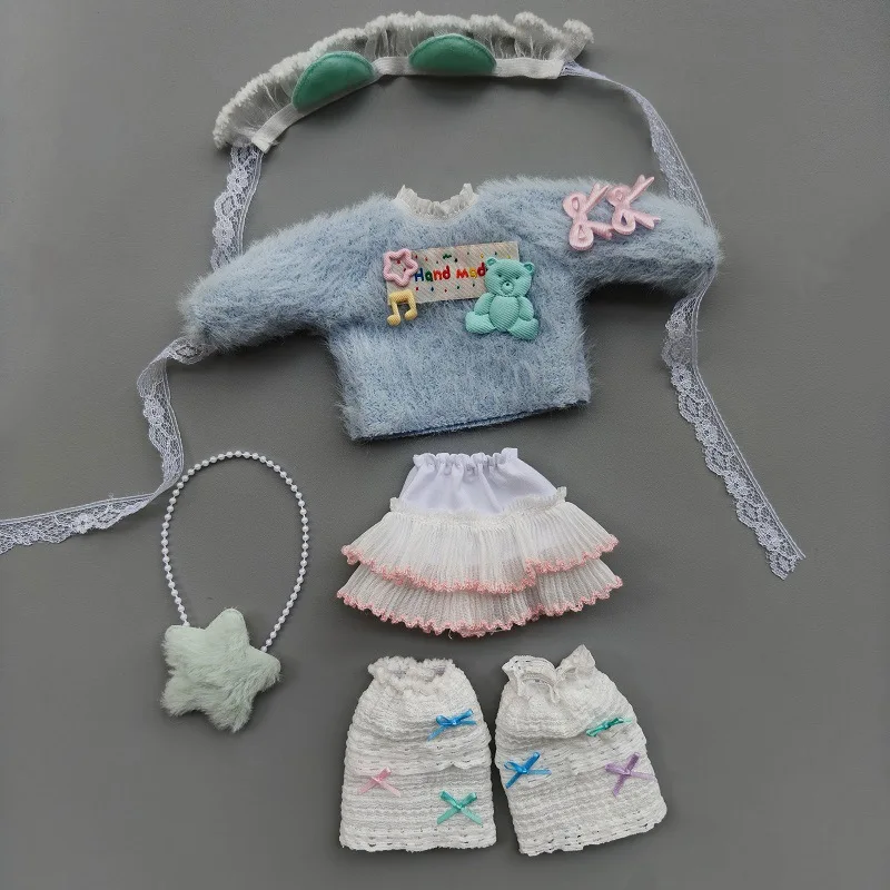 Фото Комплект одежды для куклы BJD 1/6 (30 см), для пышнотелой куклы, костюм для куклы Ghost Mom, набор для самостоятельного изготовления, платье в стиле Лолита №2