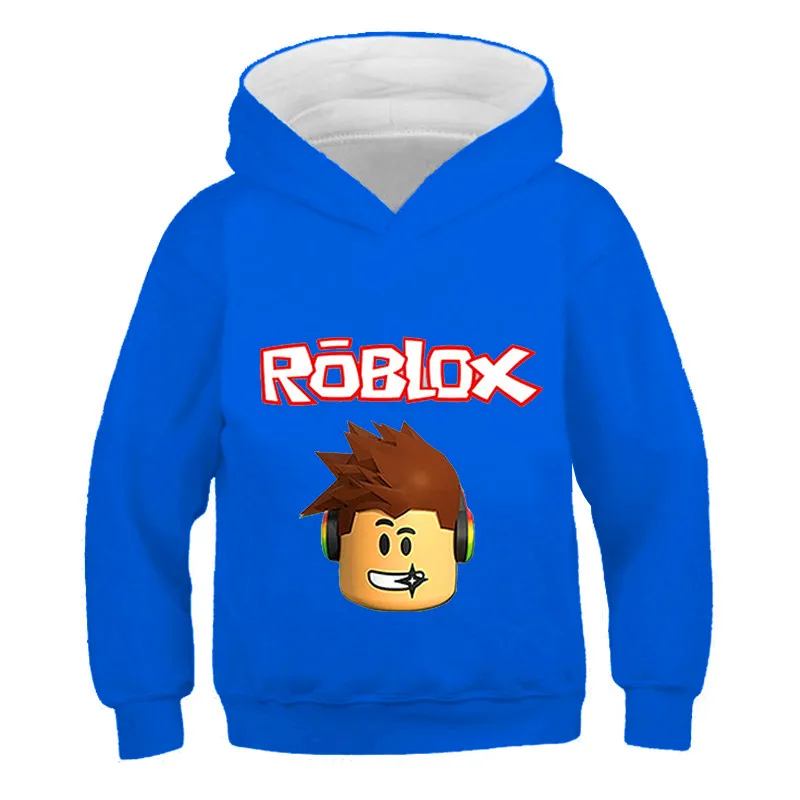 

New Robloxing Hoodies 4 5 6 7 9 11-14 Years Robloxing Game Sweater Cartoon Top Cotton Hoodie Children's Clothes Boy Clothes 2021