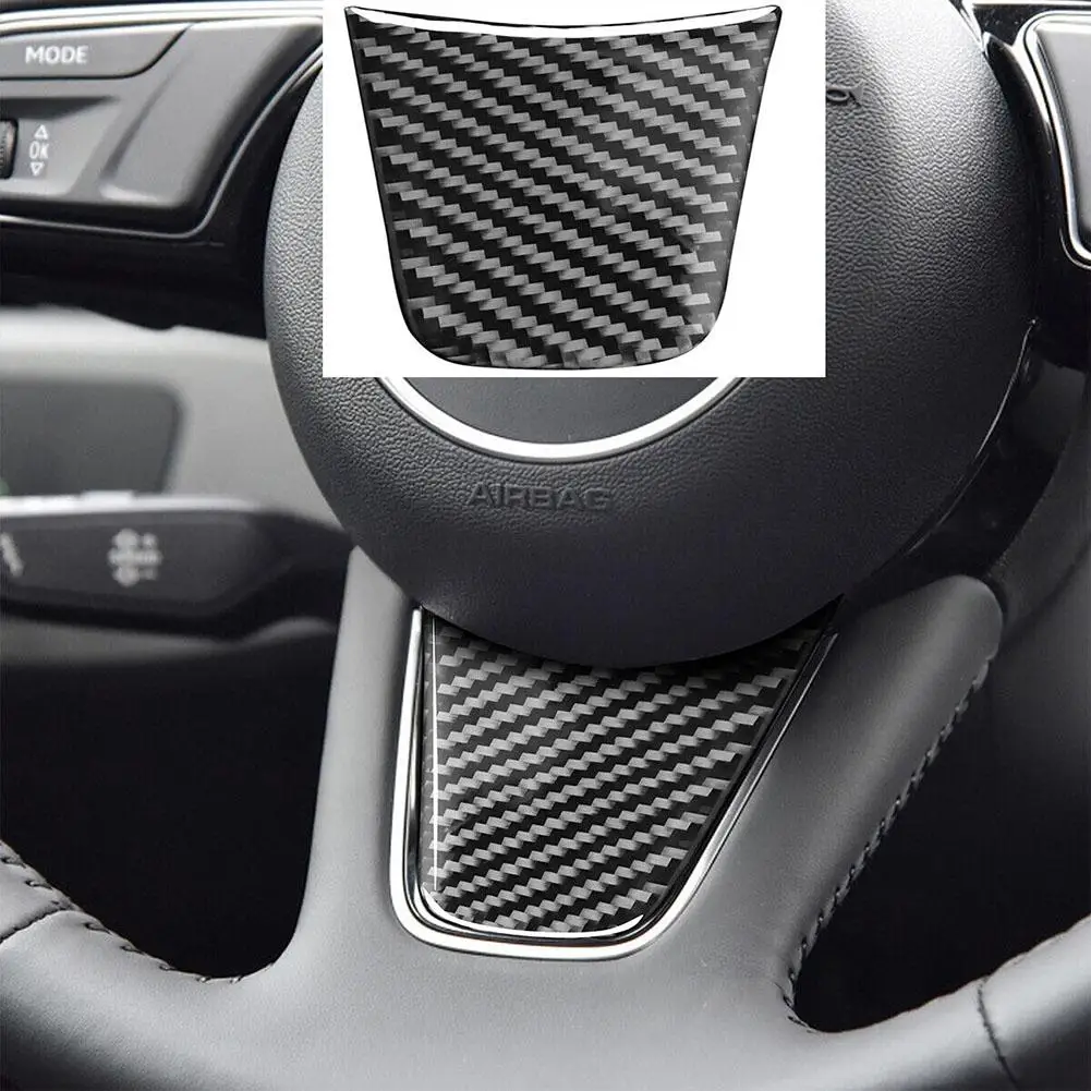 

Carbon Fiber Pattern Steering Wheel Chin Cover Trim Compatible For A4/a5/b9 Panel Decoration Sticker Interior Modification Parts