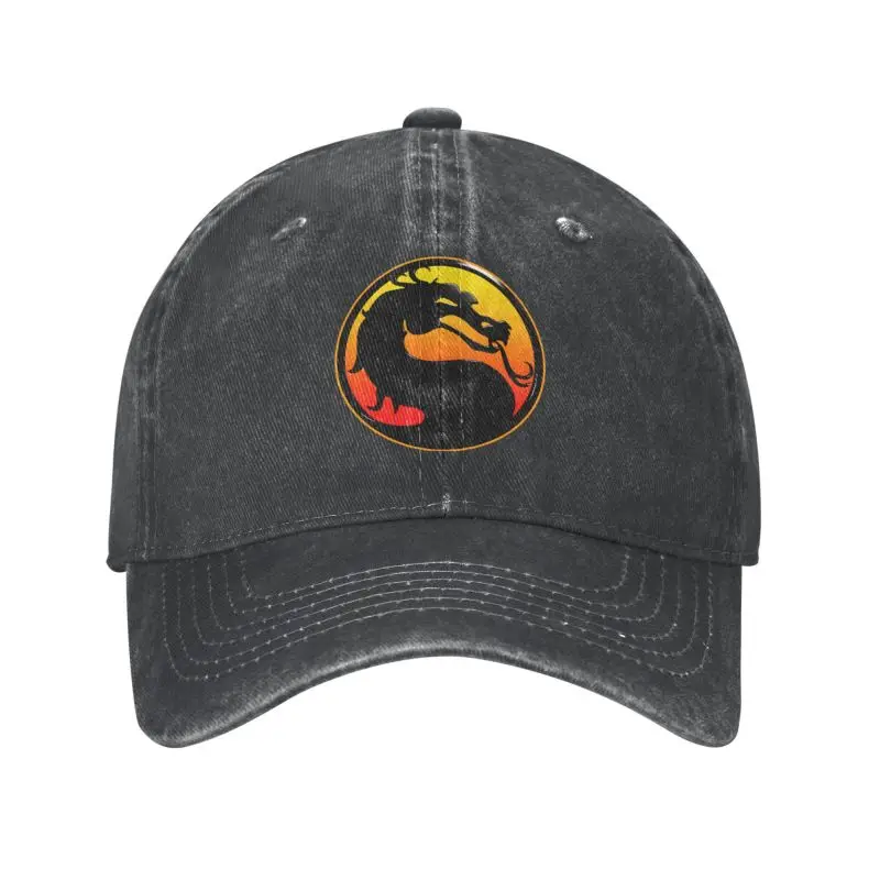 

New Personalized Cotton Mortal Kombat Dragon Logo Baseball Cap Men Women Breathable Sub Zero Scorpion Game Dad Hat Outdoor