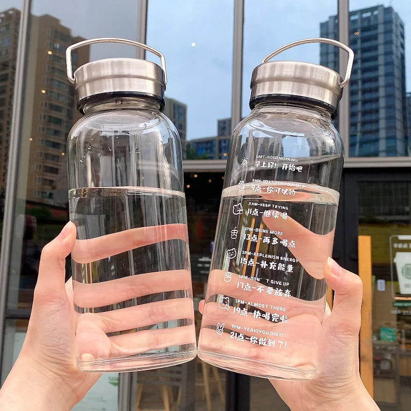 1L Large Capacity Water Bottle Transparent Milk Juice Cup Ou