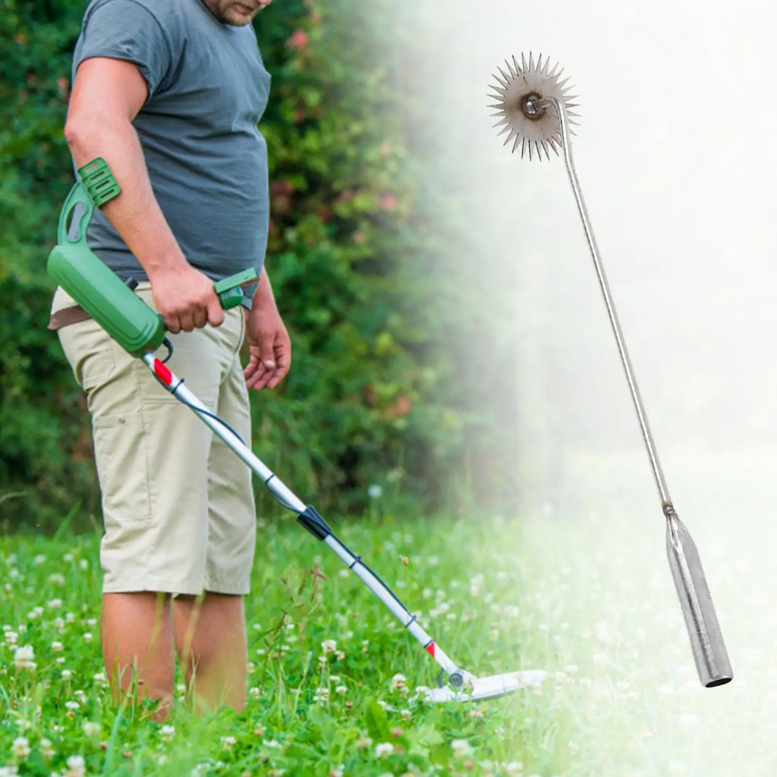 

Hand Weeding Removal Lightweight Portable with Handle Manual Weeder Multifunctional Weeder for Yard Garden Courtyard Lawn Bonsai