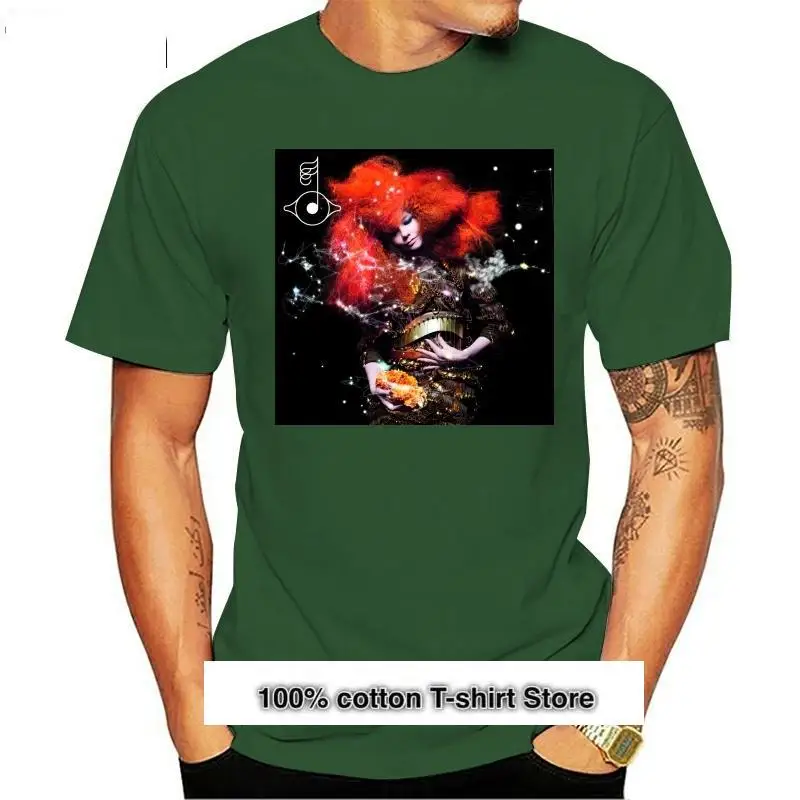 

Camiseta de algodón para hombre, prenda de vestir, de color negro, Con álbum de música, bjander biphilia, talla S-5XL, nueva
