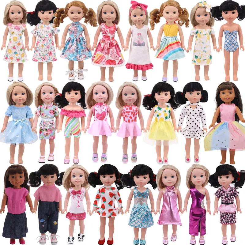 

Модное платье для Wellie Wisher 14,5 дюйма, 32-34 см, 12 Дюймов, 30 см