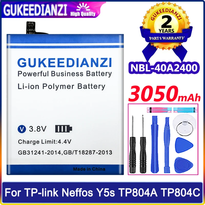 

Аккумулятор GUKEEDIANZI 3050 мАч для TP-link Neffos Y5s TP804A TP804C, аккумулятор для сотового телефона + номер отслеживания