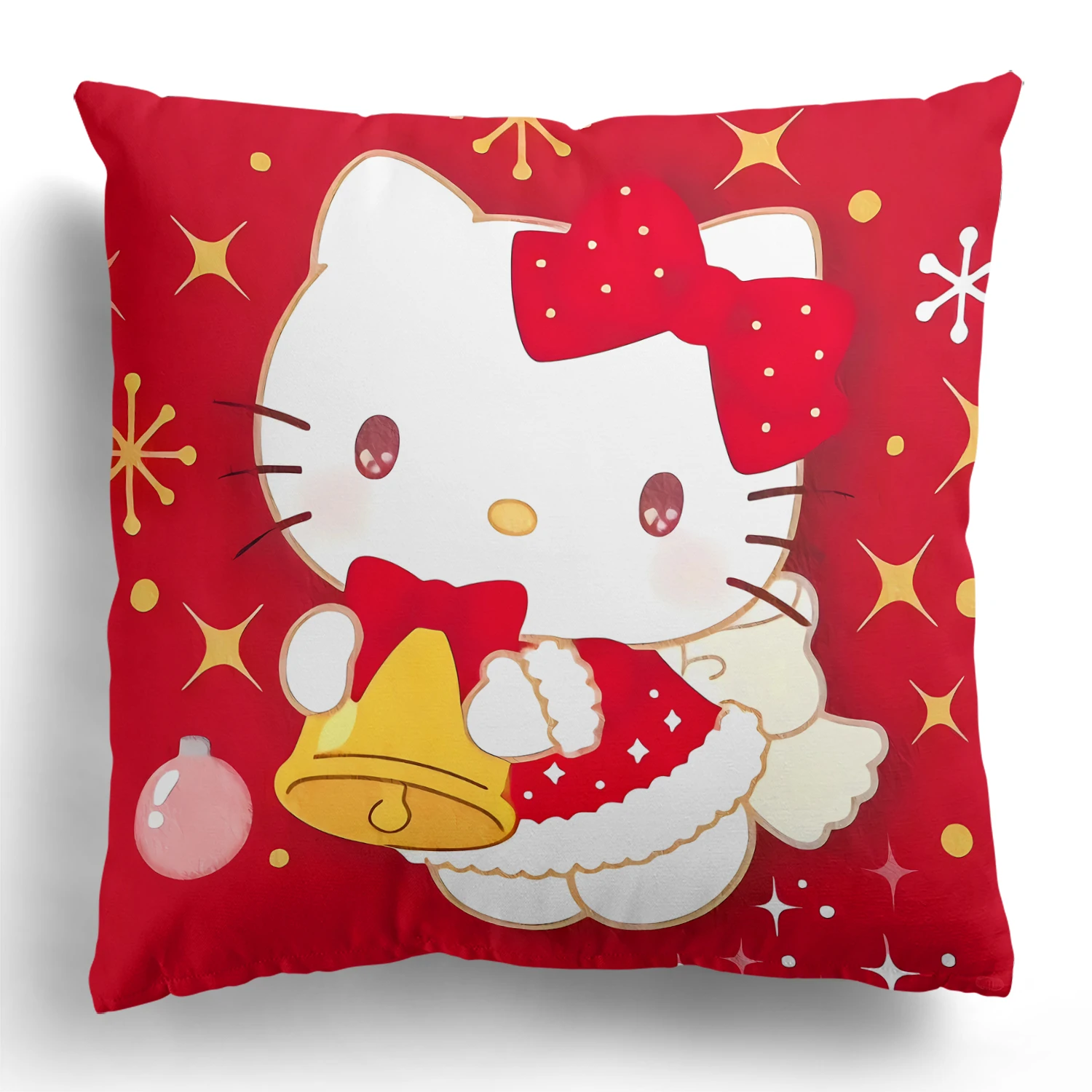 Kawaii Sanrio Рождественское украшение наволочка Hello Kitty Kuromi корица собака красная дома