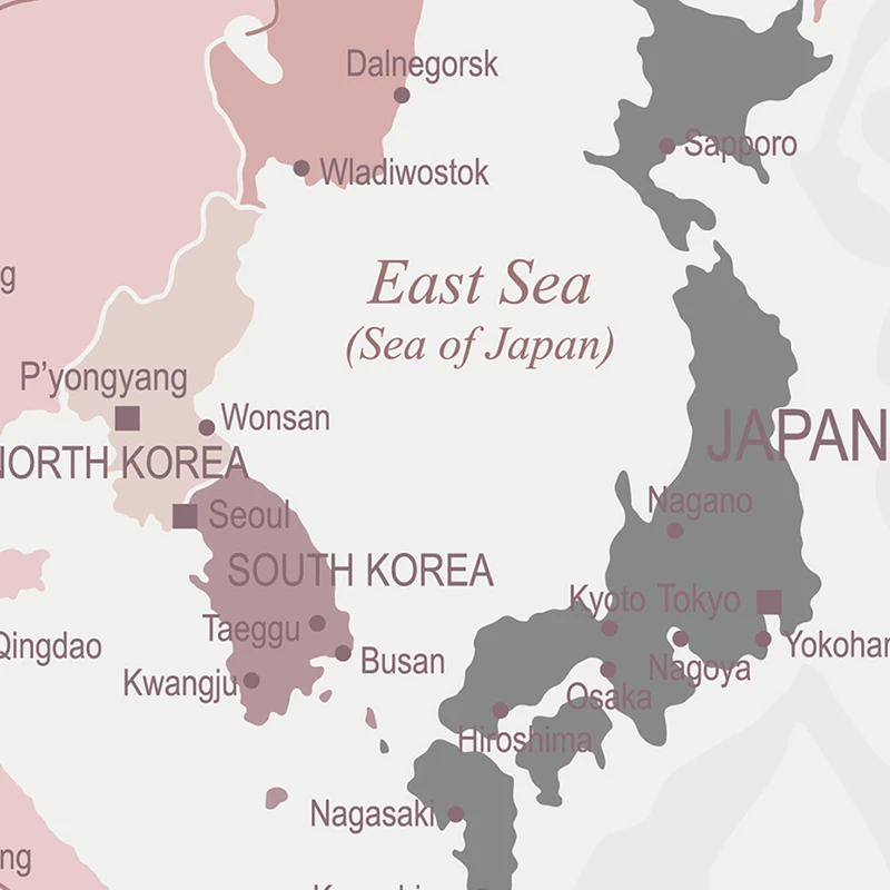 Рисунок 6 - 150*100 см ретро-карта мира с национальными флагами