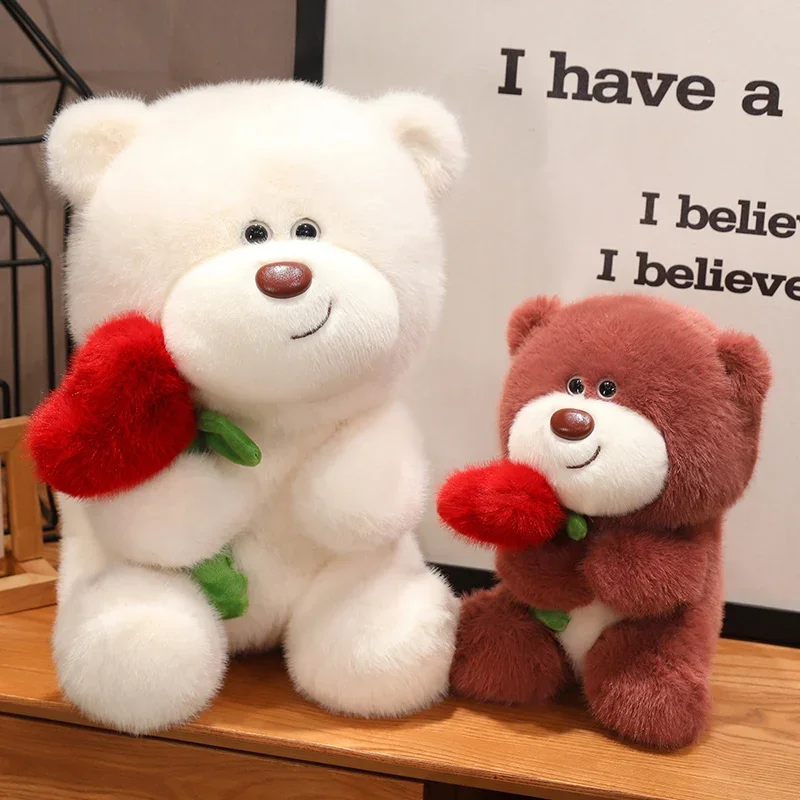 Плюшевые игрушки с милым медведем мягкая подушка сердечком милый подарок на день