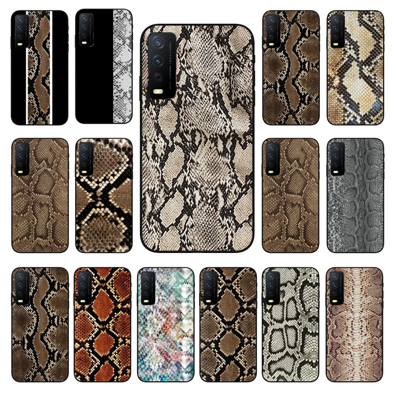 

Snake Skin Phone Case for VIVO Y31 Y21S Y21 Y15S Y53S Y11S Y12 V21 V21E Y20 Y70 1907 V17Neo Y21S Y33S Y72