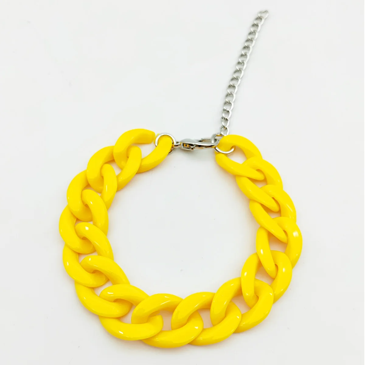 Браслеты-цепочки унисекс из акрила разноцветные толстые богемные с эпоксидной