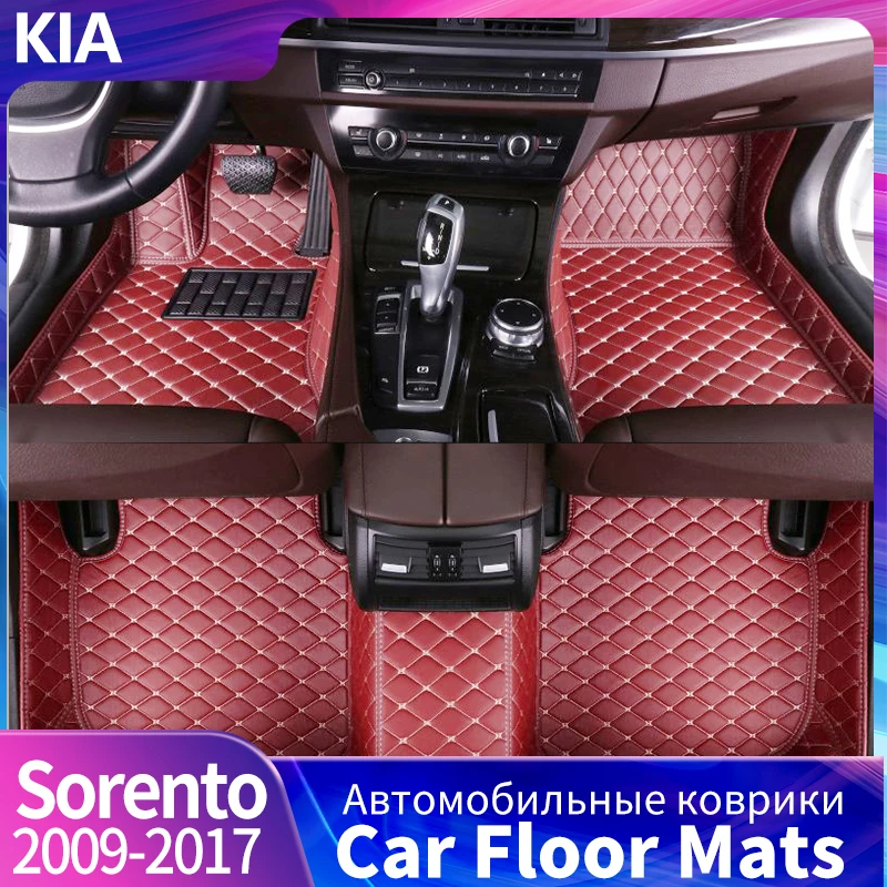 

3D Foot Pad For KIA Sorento Custom Floor Liner Fully Surrounded Sorento Floor Mats Waterproof Non-Slip Carpet 2007 To 2017Years