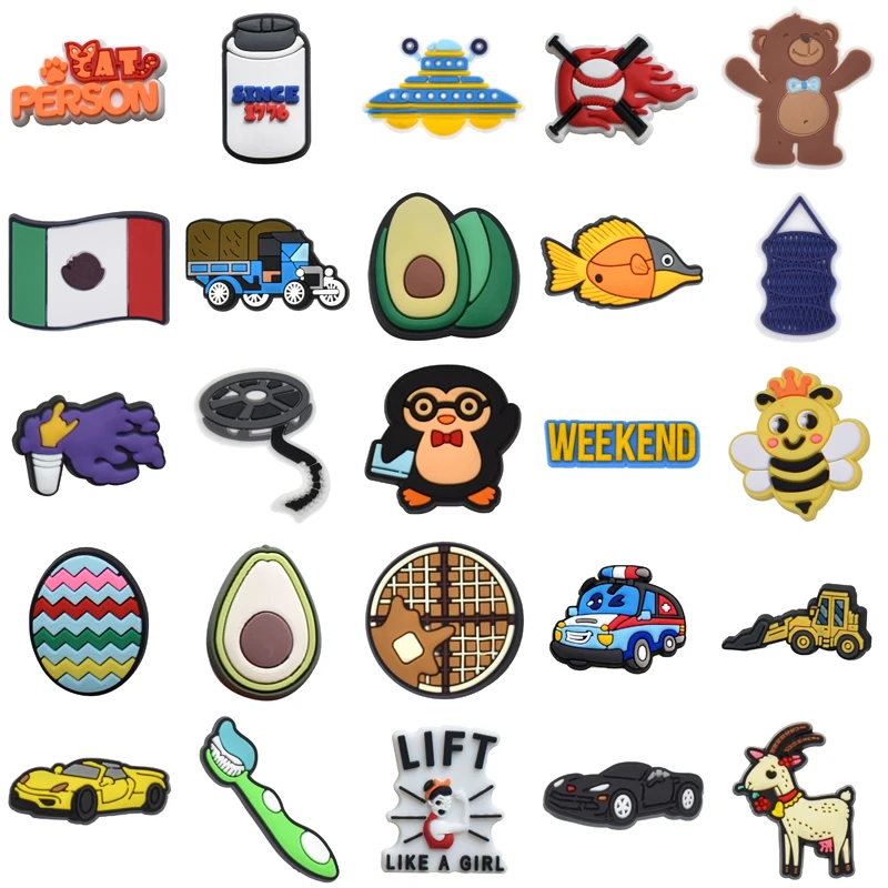 

Set Jeans Decorations for Crocs Gifts Para Pins Women Charm Girl Boy Kids Shoes Accessories Shoe Charms Men Packs Wholesale Bulk