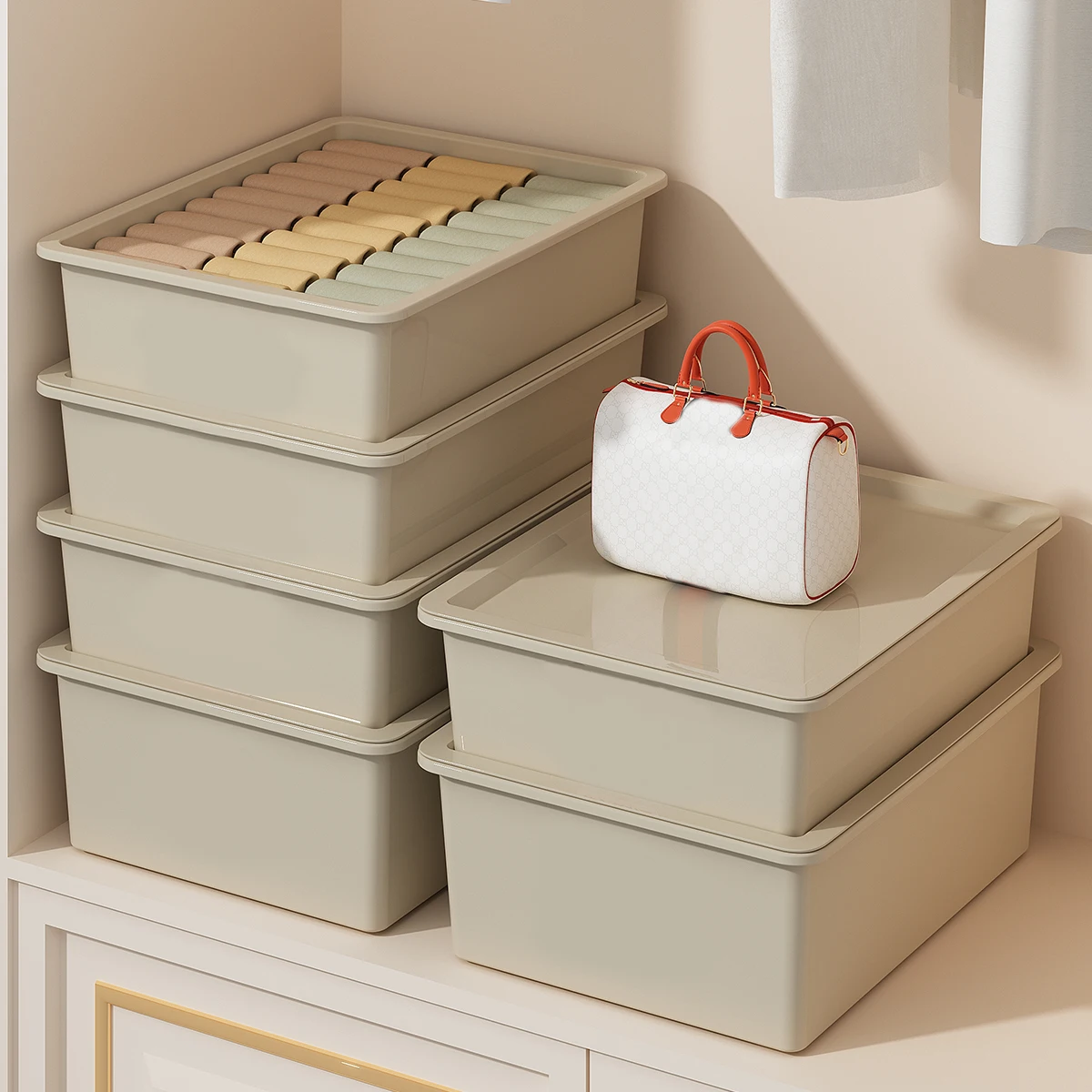 WORTHBUY Многофункциональный Пластиковый Ящик Для Хранения Органайзер Водостойкий