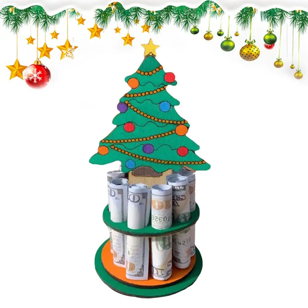 Рождественский бумажник с имбирным человеком уникальный держатель для денег